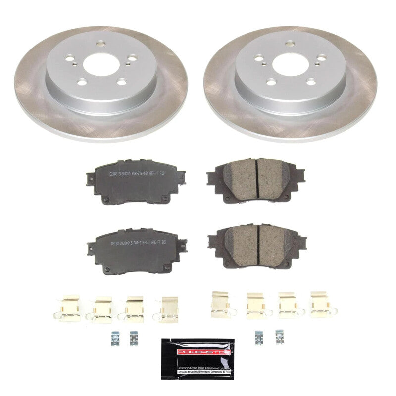 PowerStop Power Stop 19-22 Toyota Corolla Rear Semi-Coated Rotor Kit SC8336 SC8336 Photo - Primary