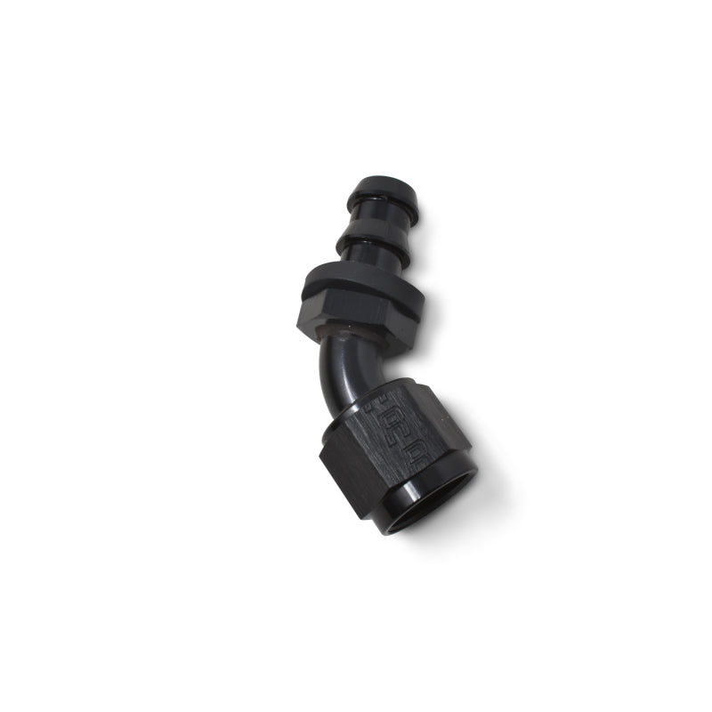 Russell -8 AN 45° Twist-Lok Hose End - Black 624093 Photo - out of package