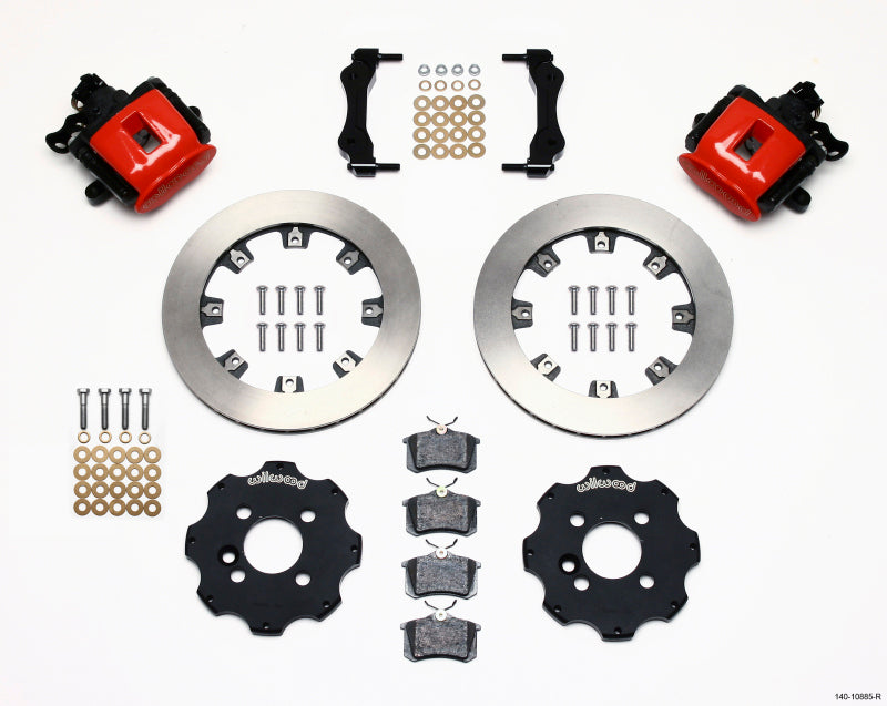 Wilwood Combination Parking Brake Rear Kit 11.75in Red Mini Cooper (Requires 17in Wheels) 140-10885-R 140-10885-R Photo - Primary