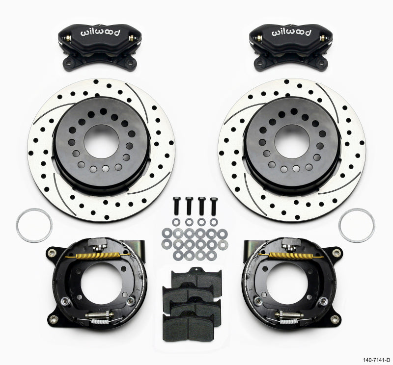 Wilwood FDL P/S Park Brake Kit, Drilled, Chevy 12 Bolt w/ C-Clips 140-7141-D Photo - Primary