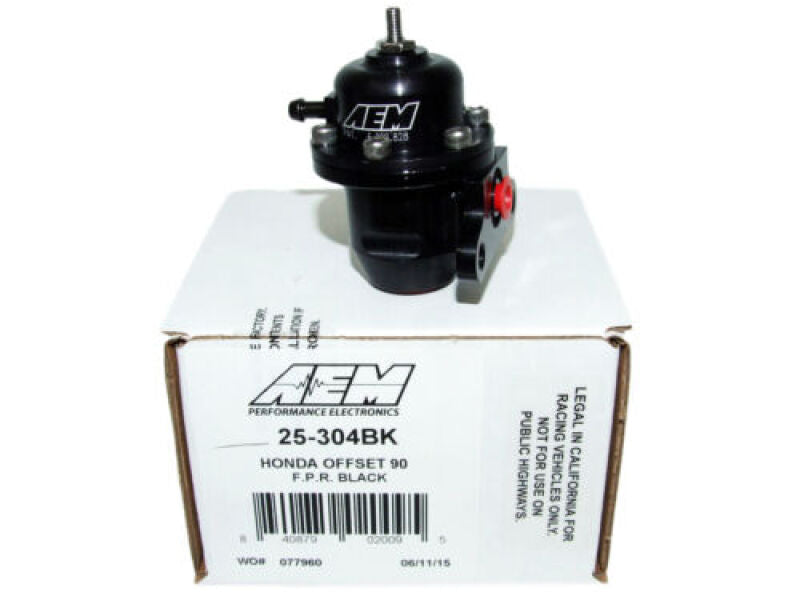 AEM Electronics Fuel Pressure Regulator Black Honda Acura 25-304BK Photo - out of package