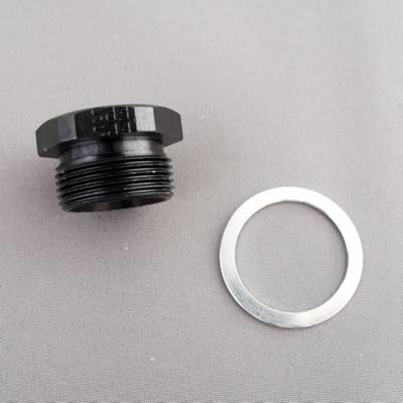 Fragola 9/16-24 Demon Inlet Plug - Blank - Black 491981-BL 491981-BL User 1