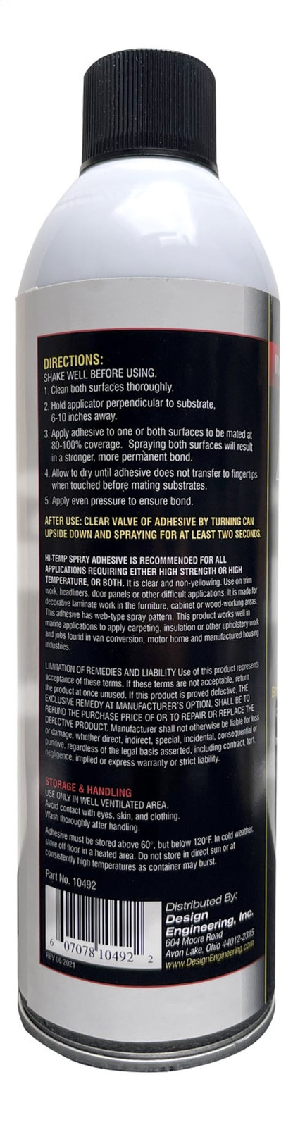 DEI Hi Temp Spray Adhesive 13.3 oz. Can (Improved Formula) 10492 10492 Photo - Unmounted