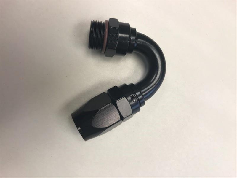 Fragola -10AN Male Rad. Fitting x 150 Degree Pro-Flow Hose End - Black 231510-BLRAD 231510-BLRAD Photo - Primary