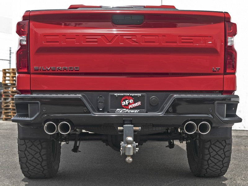 aFe Vulcan Series 3in 304SS DPF-Back 20-21 GM Trucks L6-3.0L (td) LM2 - Dual Polished Tip 49-34130-P 49-34130-P Photo - Mounted