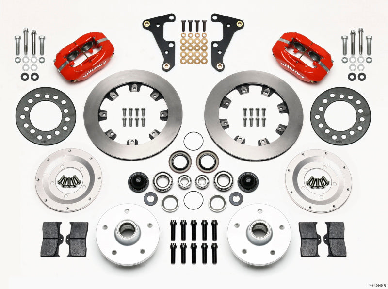 Wilwood Forged Dynalite Front Kit 11.75in Red 41-55 Cadillac 140-12649-R 140-12649-R Photo - Primary