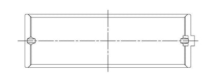 ACL Chevy 265/283/302/327 Standard Size Main Bearing Set - CT-1 Coated 5M429HXC-STD 5M429HXC-STD Technical Drawing