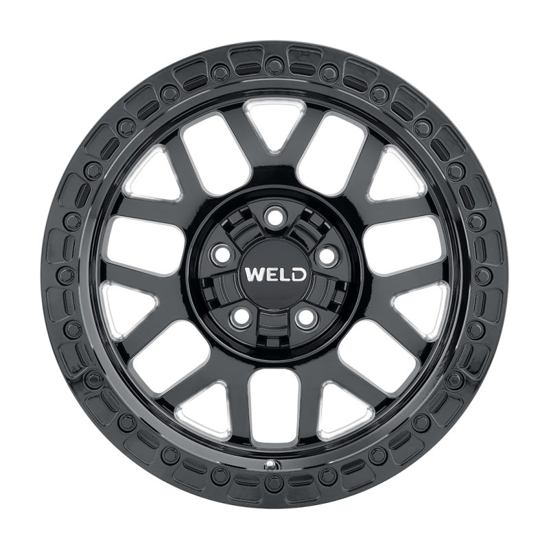 Weld Off-Road W105 17X9.0 Cinch 6X135 6X139.7 ET00 BS5.00 Gloss Black MIL 106.1 W10579098500 W10579098500 Photo - Primary