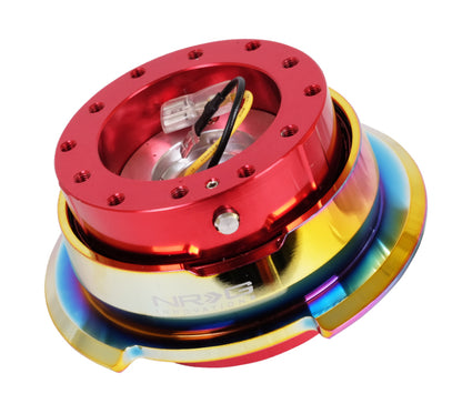 NRG Gen 2.8 Quick Release Red Body/Titanium Chrome Ring SRK-280RD-MC Photo - Primary