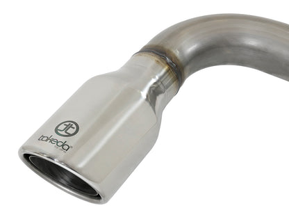 aFe Takeda 3in-2.5in SS Axle-Back Exhaust w/Polished Tips 2018 Hyundai 49-37002-1P Photo - Unmounted