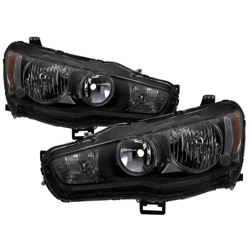 SPYDER xTune Mitsubishi Lancer 08-15 OE Style Headlights - Black Smoke HD-JH-ML08-AM-BSM 9937552 9937552 Photo - Primary