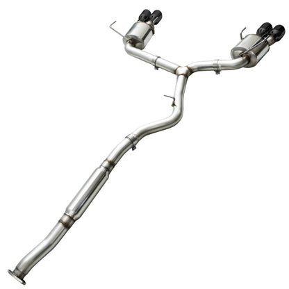 AWE Tuning 2015+ Subaru WRX VA Sedan Touring Edition Exhaust - Diamond Black Tips (102mm) 3015-43102 3015-43102 Photo - out of package