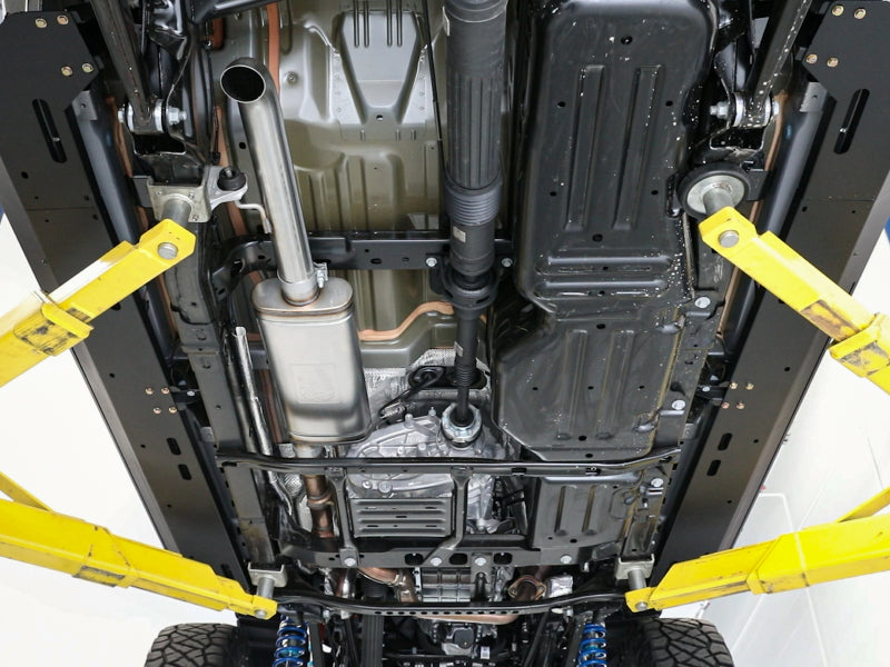 aFe ROCK Basher Exhaust Cat-Back 3in SS-409 2020 Jeep Gladiator (JT) V6-3.6L 49-48082 49-48082 Photo - Mounted