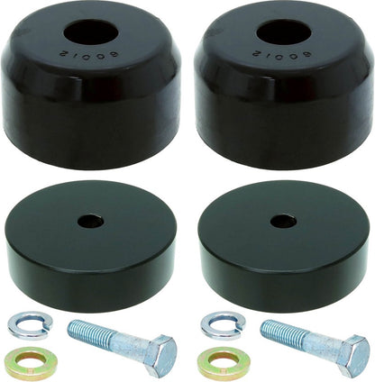 RockJock JK Bump Stop Kit Front w/ Billet Aluminum Spacers Urethane RockJock Bump Stops Hardware CE-9807FBSK CE-9807FBSK Photo - Primary