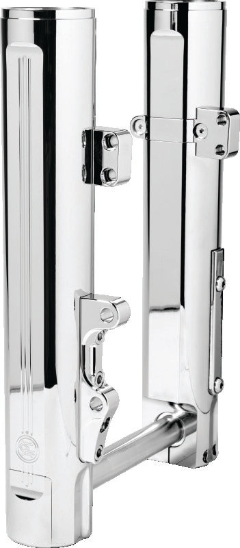 Performance Machine Dyna and M8 Softail Lower Leg Assembly 49mm - Chrome 0208-2178-CH 0208-2178-CH Photo - Primary