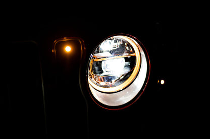 DV8 Offroad 2018+ Jeep Wrangler JL/Gladiator LED Projector Headlights HLCJL-01 HLCJL-01 Photo - Mounted