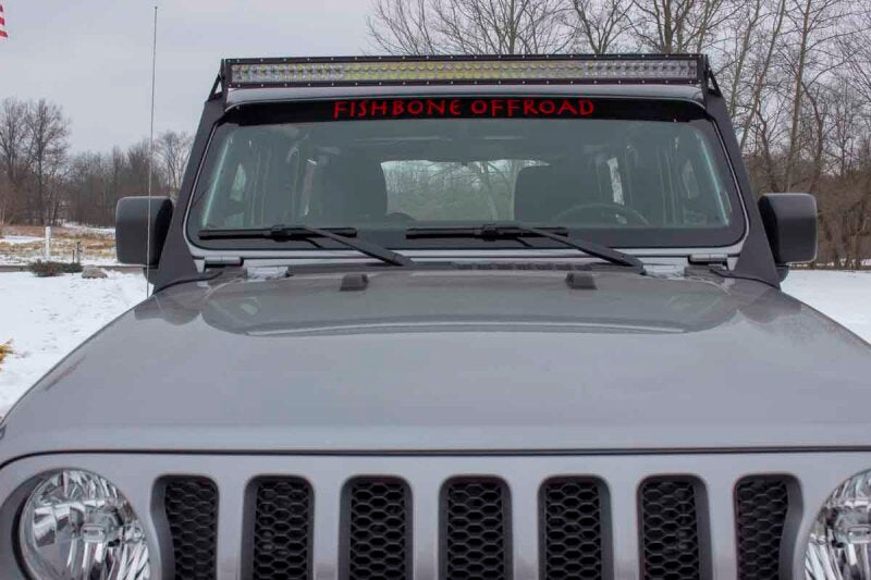 Fishbone Offroad 2018+ Jeep Wrangler JL Windshield Light Bracket FB21058 FB21058 Photo - lifestyle view