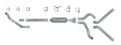Diamond Eye Performance Diamond Eye KIT 4in TB DUAL SS: 94-97 FORD 7.3L F250/F350 PWRSTROKE NFS W/ CARB EQUIV STDS K4308S K4308S Photo - Unmounted
