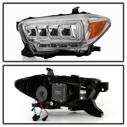 Spyder 16-20 Toyota Tacoma Halogen Model Only High-Power LED Headlights - Chrome PRO-YD-TT16HALAP-C 5088369 5088369 Photo - Unmounted