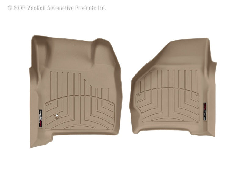 WeatherTech 99-07 Ford F250 Super Duty Crew Front FloorLiner - Tan 450021 Photo - Primary
