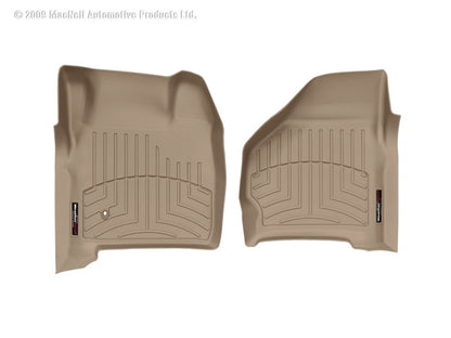 WeatherTech 99-07 Ford F250 Super Duty Crew Front FloorLiner - Tan 450021 Photo - Primary