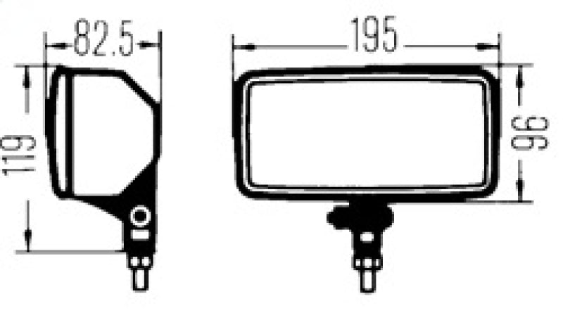Hella 550 FOG CLR H3 12V SAE/EC 005700441 Technical Drawing
