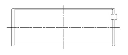 ACL Chev. V8 396-402-427-454 Race Series Narrowed with Dowel Engine Connecting Rod Bearing Set 8B743HND-STD 8B743HND-STD Technical Drawing