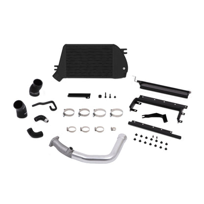 Mishimoto Black Top-Mount Intercooler w/ Polished Charge-Pipe System WRX 2015+ MMTMIC-WRX-15PBK Photo - Primary