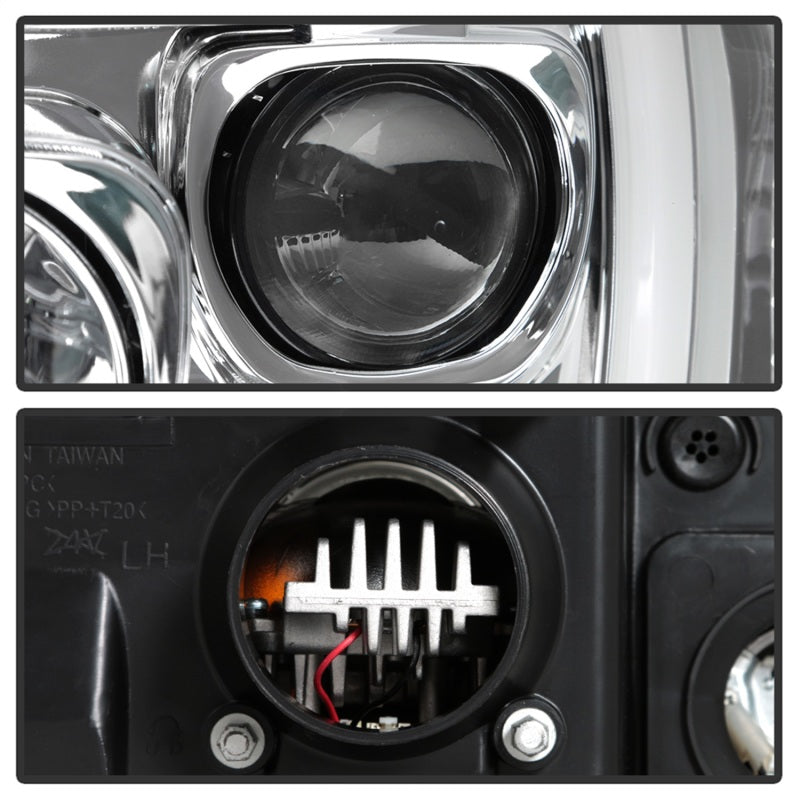 Spyder Platinum Ford F250/350/450 05-07 High-Power LED Module Proj. Headlights-Chrome (PRO-YD-FS05V2 5087904 5087904 Photo - Unmounted