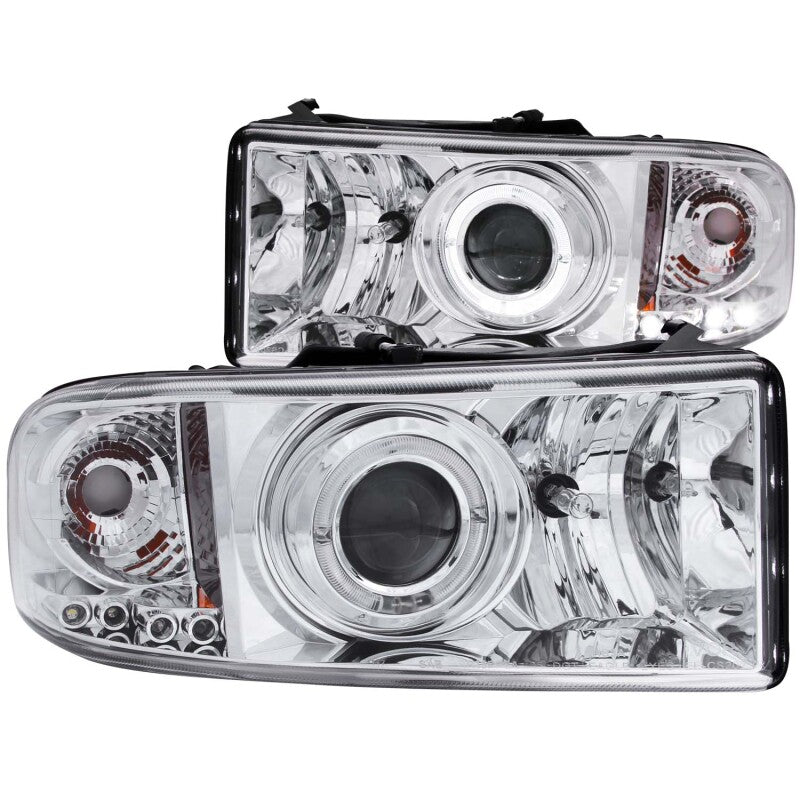 Anzo 1994-2001 Dodge Ram Projector Headlights w/ Halo Chrome 111195 Photo - Primary