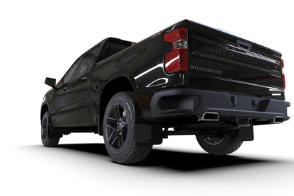 Rally Armor 19-24 Gen 4 Chevy Silverado 1500 Black UR Mud Flap White Logo MF121-UR-BLK-WH MF121-UR-BLK-WH User 1