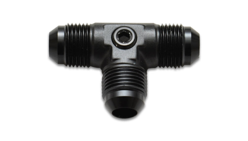 Vibrant Male AN Flare Tee Fitting with 1/8" NPT Port; Size: -8AN 16548 Photo - Primary