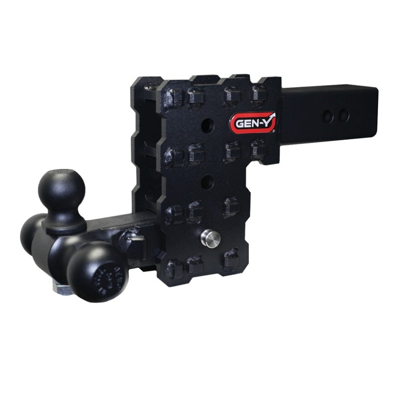 GEN-Y Hitch Gen-Y Phantom-X 2.5in Solid Shank 5in Drop 1.6K TW 16K Hitch w/GH-052 Tri-Ball Mount GH-2433X GH-2433X User 1