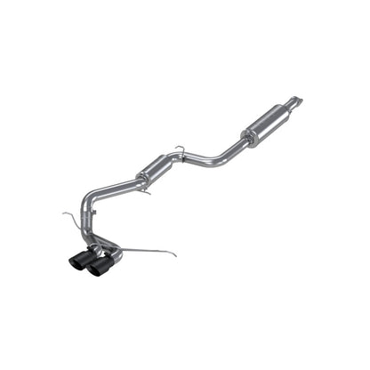 MBRP 13-17 Ford Focus ST 2.0L EcoBoost Dual Center Outlet T409 3in Cat Back w/ Black Tips S4200409BT S4200409BT Photo - Primary