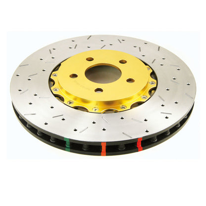 DBA 05 Pontiac GTO Front Drilled & Slotted 5000 Series Rotor Assembled w/ Gold Hat 52020GLDXS 52020GLDXS Photo - out of package