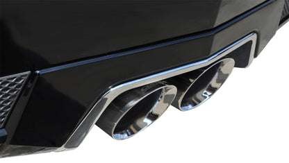 Corsa Performance 11-13 Cadillac CTS Coupe V 6.2L V8 Polished Sport Axle-Back Exhaust 14942 Photo - Mounted