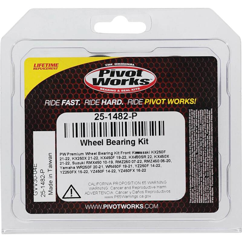 Pivot Works Kawasaki, Suzuki, Yamaha Wheel Bearing Kit Premium Bearings 25-1482-P 25-1482-P Photo - Primary