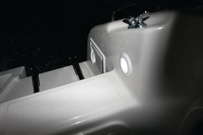 Hella  '0500 Series' Slim Line White 12V DC Round Soft LED Courtesy Lig 980500041 Photo - Mounted