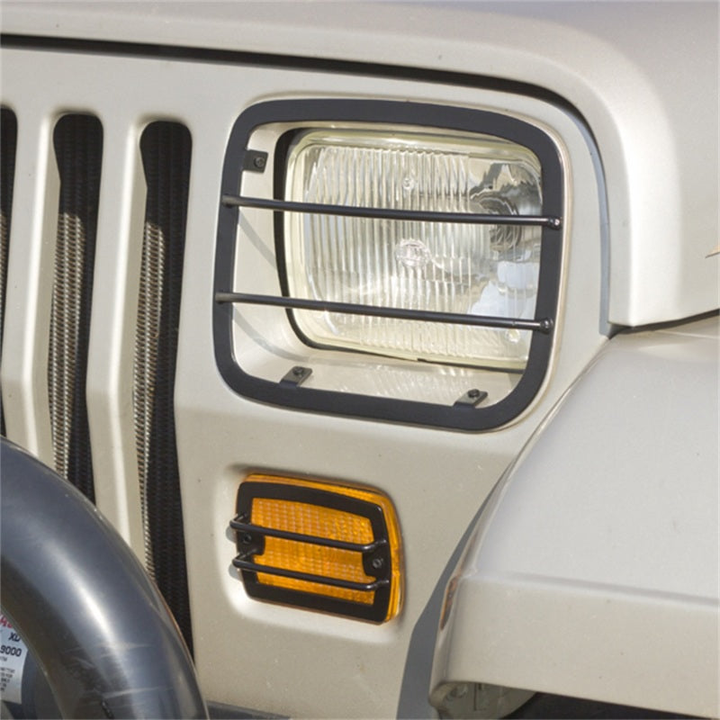 Rugged Ridge 87-95 Jeep Wrangler YJ Headlight & Turn Signal Euro Guard Set 11230.02 11230.02 Photo - Primary
