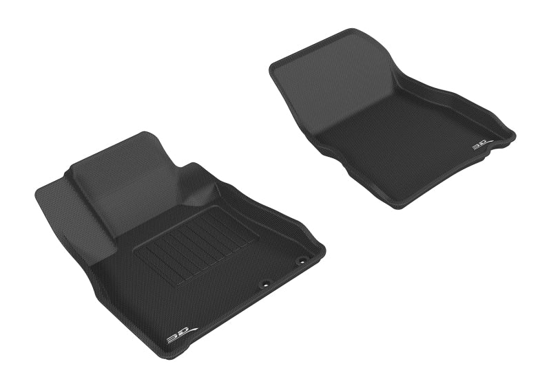 3D MAXpider 2014-2019 Nissan Versa Note Kagu 1st Row Floormat - Black L1NS08711509 L1NS08711509 Photo - Primary