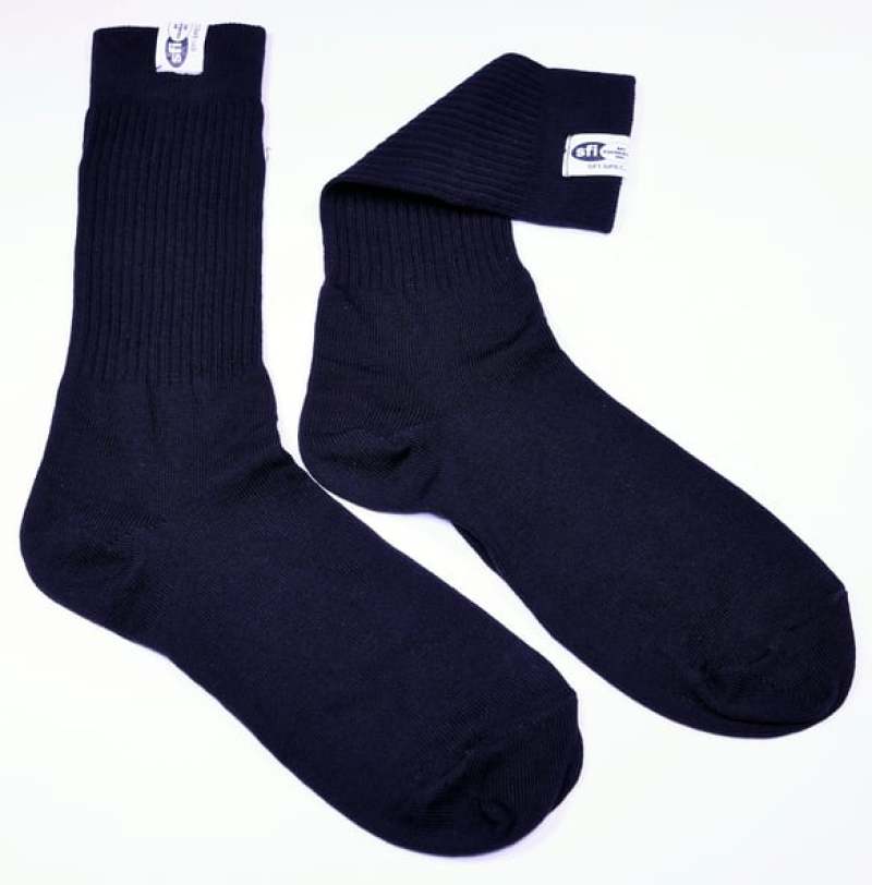 Racequip SFI 3.3 Fire Retardant Socks X-Small -Shoe Size 1-4 Black 411991