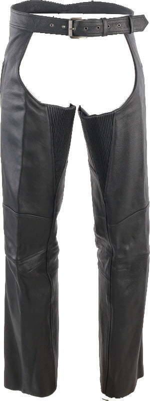 Kuryakyn Leather By River Road Longhaul Leather Chaps Black - Medium 094439 094439 User 3