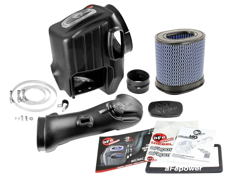 aFe Momentum HD Pro 10R Cold Air Intake System: Ford Diesel Trucks 11-16 V 50-73005-1 Photo - Unmounted