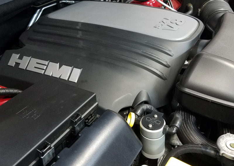 J&L 11-22 Jeep Grand Cherokee 5.7L Passenger Side Oil Separator 3.0 - Clear Anodized 3066P-C 3066P-C Photo - Mounted