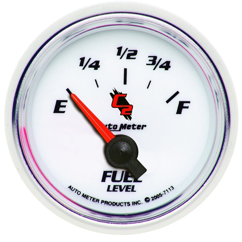 Autometer Gauge, Fuel Level, 2 1/16", 0?E TO 90?F, Elec, C2 7113 Photo - Primary