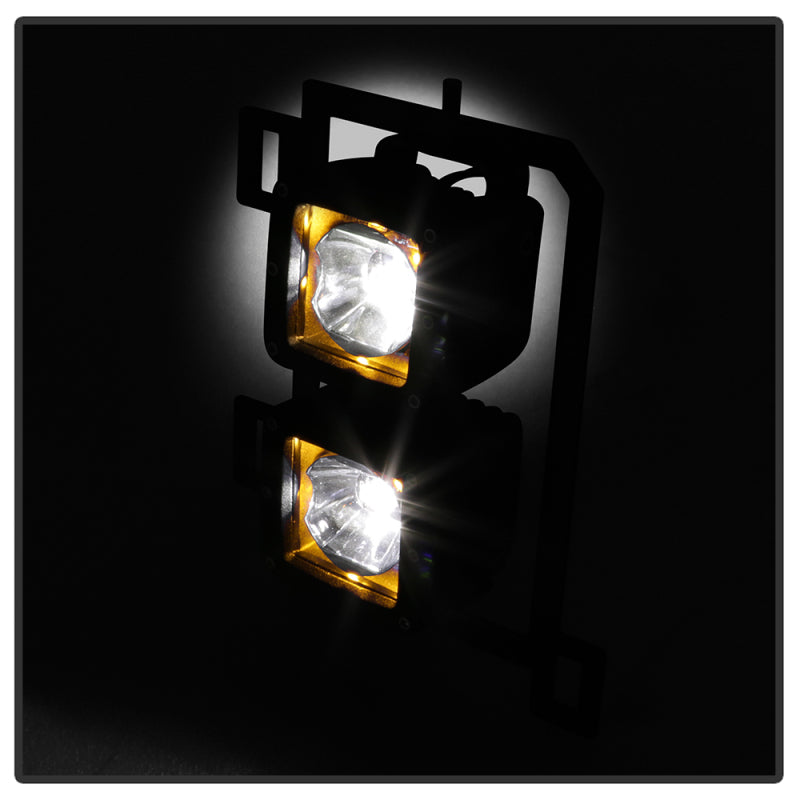 Spyder Dodge Ram 2013-2018 1500 Only Full LED Fog Lights W/Bracket and Universial Switch- Clear 9045424 9045424 User 5