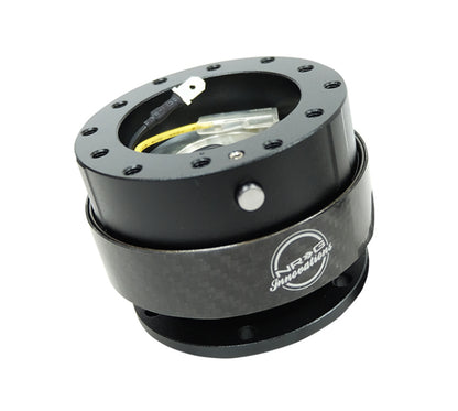NRG Quick Release Kit Gen 2.0 Black Body/Black Carbon Fiber Ring SRK-200CF Photo - Primary