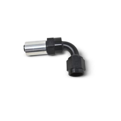 Russell Crimp-On 90° Hose End - Black / Silver 610423 Photo - out of package