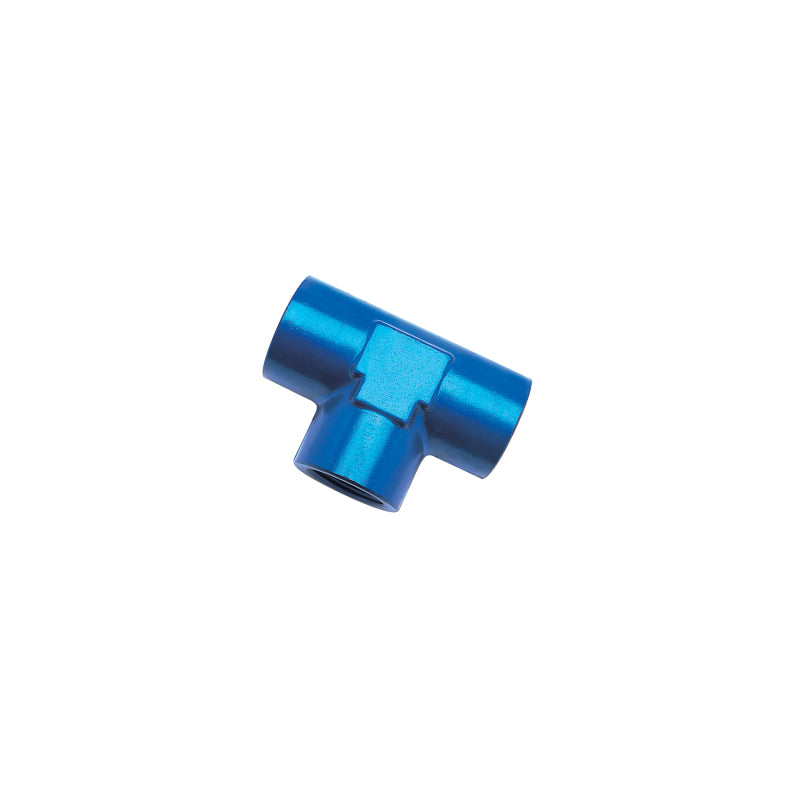 Russell 1/4" NPT Pipe Tee Adapters (Blue Finish) 661720 Photo - Primary