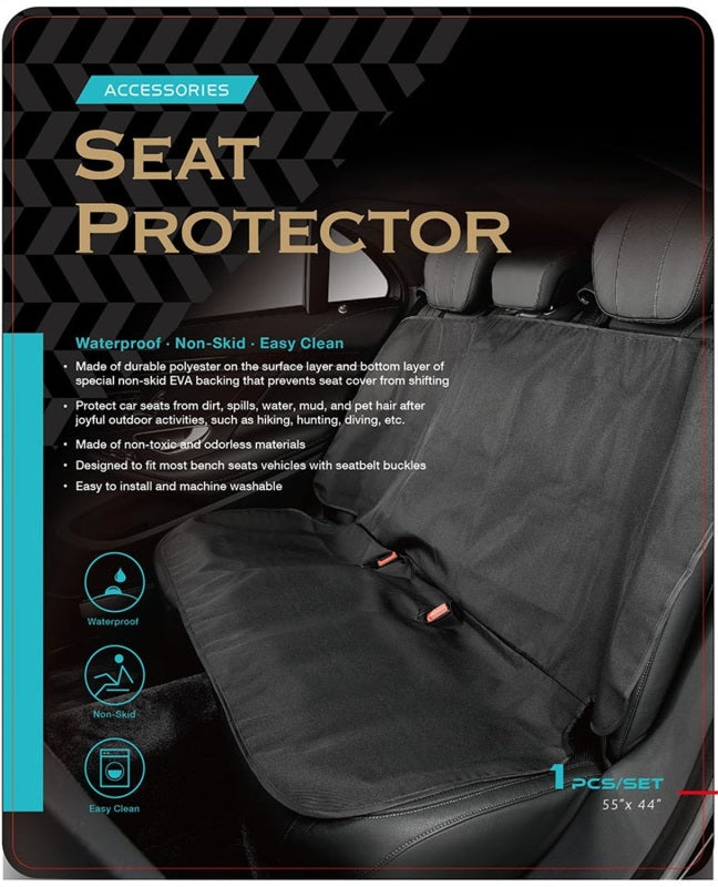 3D MAXpider Universal Seat Cover Bench Seat Black M3D1786L-09 1786L-09 Photo - Mounted